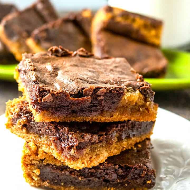 Peanut Butter Chocolate Brownies - The Perfect Combo!