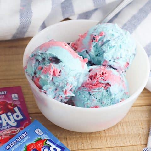 Easy Colorful Kool Aid Ice Cream : Simple Homemade Ice Cream Recipe Everyone Will Enjoy