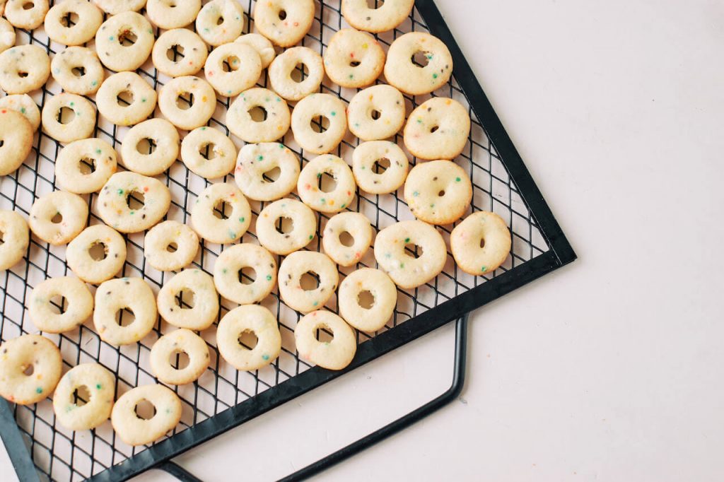 mini donuts right out of the oven