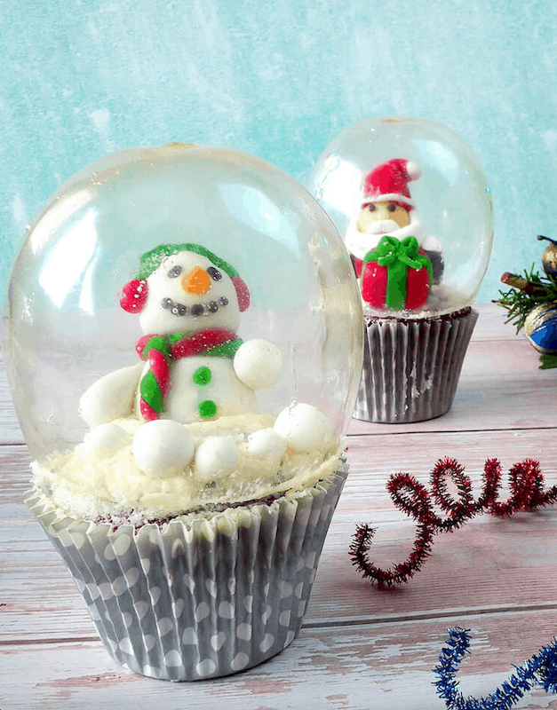 Snow Globe Cupcakes