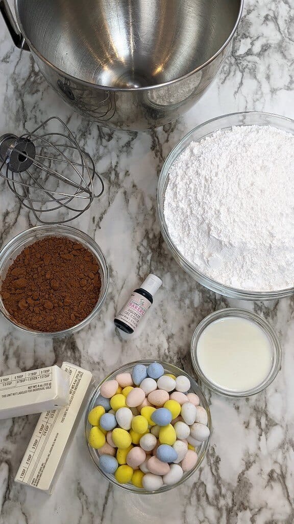 ingredients for buttercream frosting