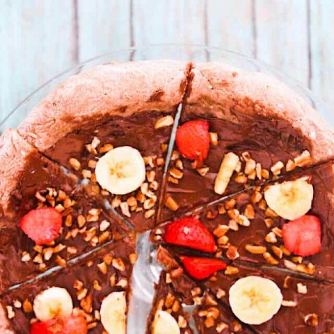 Nutella Pizza on table