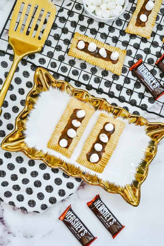 Air Fryer S’more Pop Tarts on a plate.