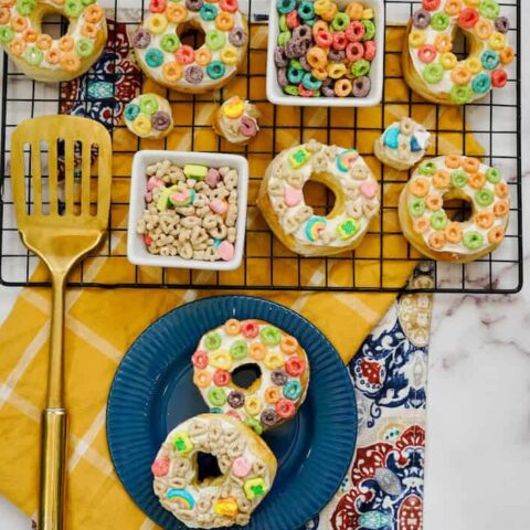 Air Fryer Cereal Donuts.